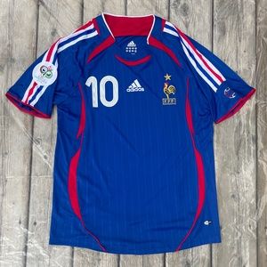 Zidane #10 2006 World Cup Final France Retro Soccer Football Jersey